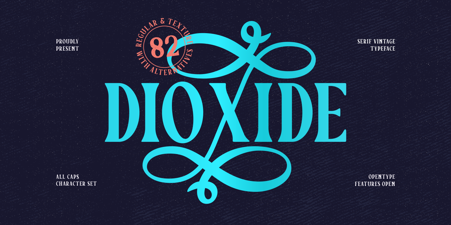 Dioxide Regular Font preview